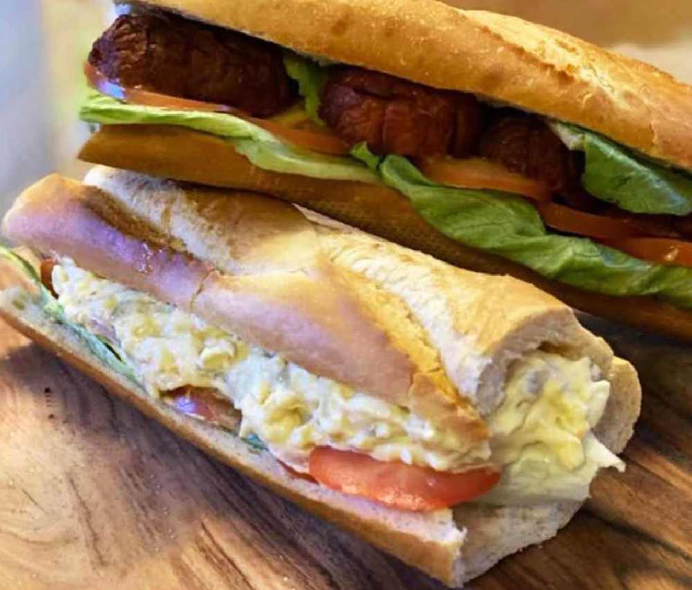 Breakfast Baguette Sereved at Mah cafe in East Barnet